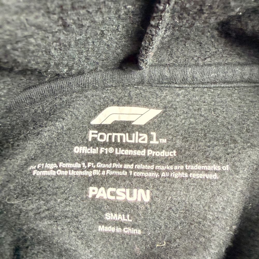 Formula 1 F1 Black Hoodie Sweatshirt Official Licensed Mens Small Graphic Print - Picture 6 of 9